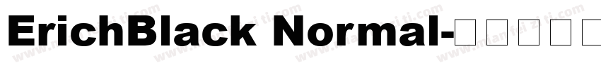 ErichBlack Normal字体转换